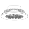 Wentylator z lampą LED Travo 03628B plafon 30W 3000K - 6500K czarny