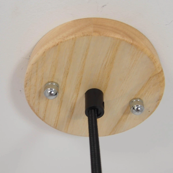 Betonowa lampa wisząca Concrete ST-5220-grey Step drewniana szara