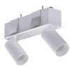 Regulowany wpust sufitowy Mono 10465 metalowe tuby białe