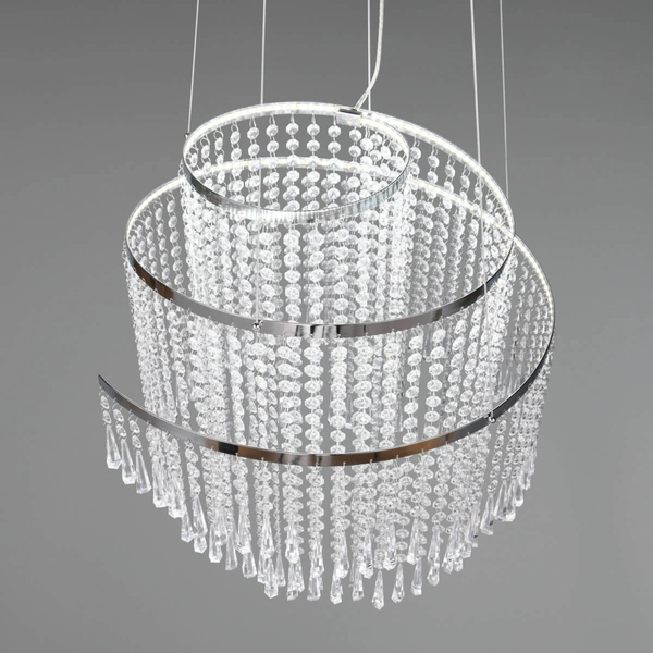 Żyrandol pałacowy Pomp R37349106 LED 38W 2700-6500K przezroczysty chrom