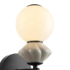 Kinkiet ścienny ceramiczny Balos WL-94921-1A-BK LED 5W 3000K szary biały