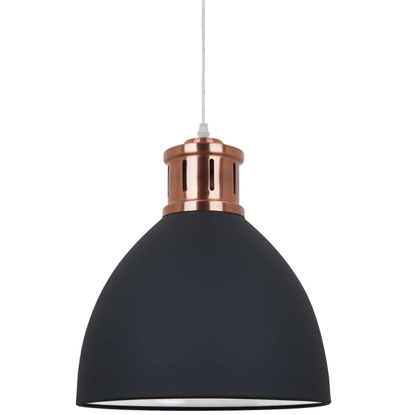 LAMPA wisząca LOLA MD-HN8100-BK+RC Italux industrialna OPRAWA metalowy ZWIS loft kopuła grafitowa