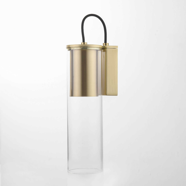 Lampa ścienna Manacor LP-232/1W GD szklana tuba złota