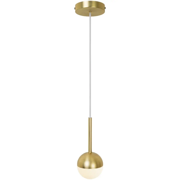 Kulista lampa wisząca do salonu CONTINA 2113153035 mosiądz
