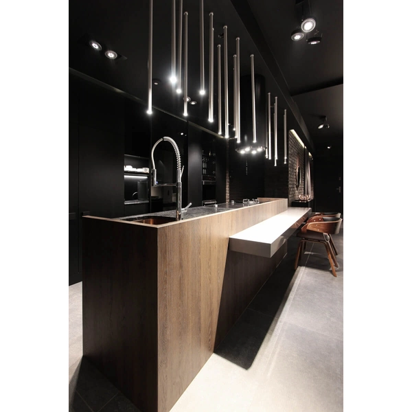 Podtynkowa LAMPA sufitowa ALHA T 9074 Shilo metalowa OPRAWA do zabudowy sopel tuba biała