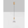 Stożkowa wisząca lampa SARDUNO LE45137 LED 8W 3000K złota szara