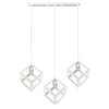 LAMPA wisząca SWEDEN 312457 Polux metalowa OPRAWA geometryczna ZWIS loftowy klatki białe