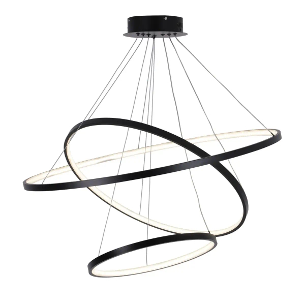 Pierścieniowa lampa wisząca LEA 330024 LED 82W 4000K ringi czarne