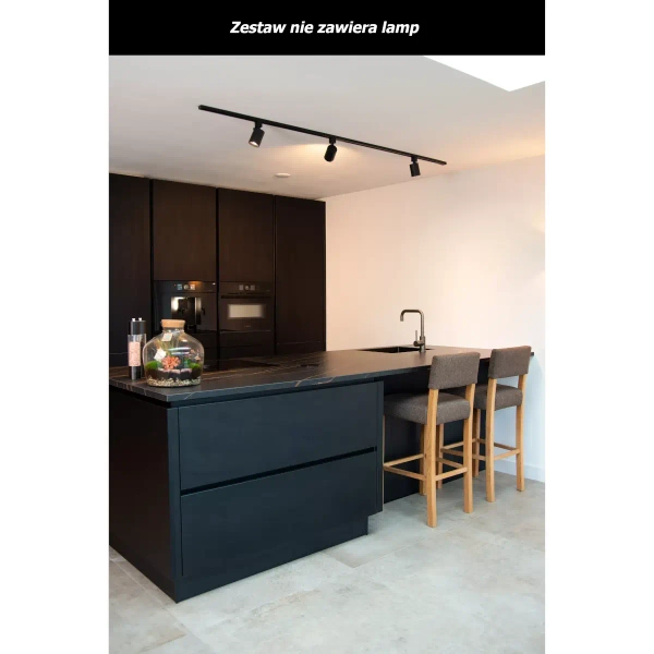 Podstawowy zestaw szynowy Track 09950/00/30 Lucide 1-fazowy czarny