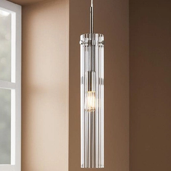 Loftowa LAMPA wisząca TUBO 108112 Markslojd szklana OPRAWA tuba zwis stal przezroczysty