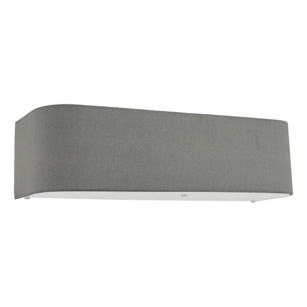 Podłużna lampa ścienna Ronda RON0939 do jadalni tkaninowa szara