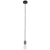Industrialna LAMPA wisząca MILLENIA DS-M-010-03 SHINY BLACK Italux metalowa OPRAWKA kabel ZWIS przewód czarny błyszczący