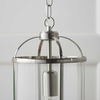 Metalowa lampa wisząca Lambeth 70323 Endon do pokoju srebrna przezroczysta