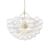 Lampa wisząca molekułowa COMO złoty mat metalowa szklana 13xG9 do jadalni P13569AM