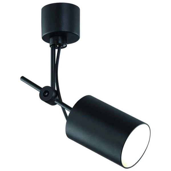 Regulowana LAMPA sufitowa Stick Nero Orlicki Design metalowa OPRAWA reflektorkowa SPOT tuba czarna matowa