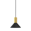 Minimalistyczna lampa wisząca Hermanos 8103 do przedpokoju czarna