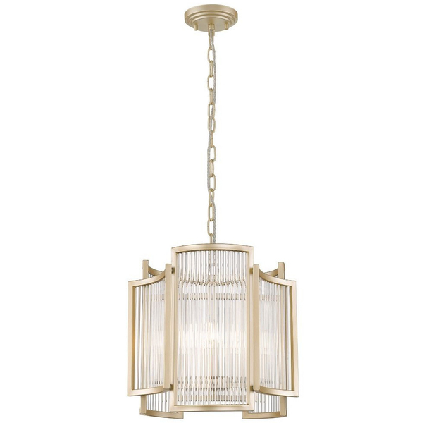 Wisząca lampa na łańcuchu SERGIO P0528-03A-V6AC szklana złoty