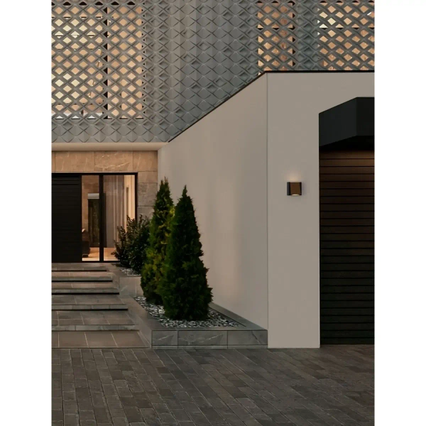 Elewacyjna lampa ścienna BRONTEL LE75117 LED 10W 3000K IP65 czarny