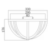 Sufitowa lampa drewniana Allier FE-ALLIER-F-WW Feiss drewno dębowe czarna