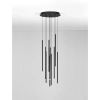 Nowoczesna lampa wisząca NOVENCIO LE45464 LED 41W 3000K tubki czarne