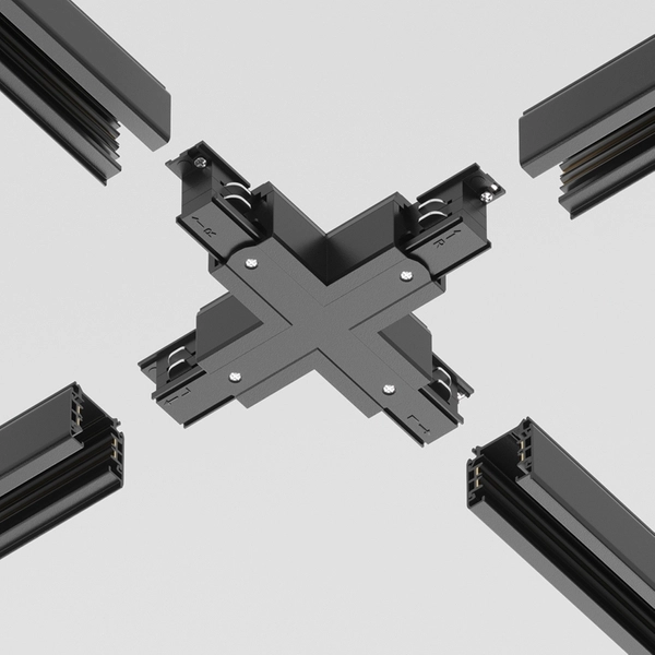 Trójfazowy łącznik-X do systemu szynowego Trinity TRA005CX-31B Maytoni czarny