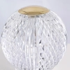Szklana stołowa lampa Marni QN-MARNI-TL-S-NBR LED 12W 3000K kula mosiądz