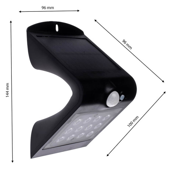 Elewacyjna lampka Butterfly EKO3867 Eko-light LED 1,5W 4000K IP65 czarny