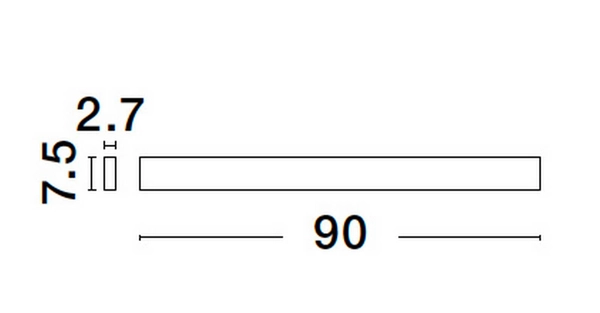 Kinkiet do przedpokoju Durango LE42859 Luces Exclusivas LED 36W 3000K biały
