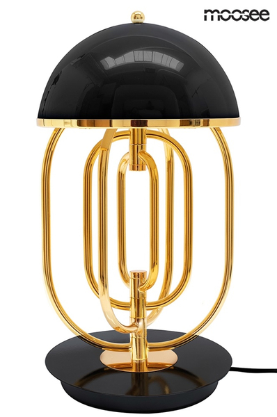 Stołowa lampka do sypialni BOTTEGA stojąca lampa złota czarna