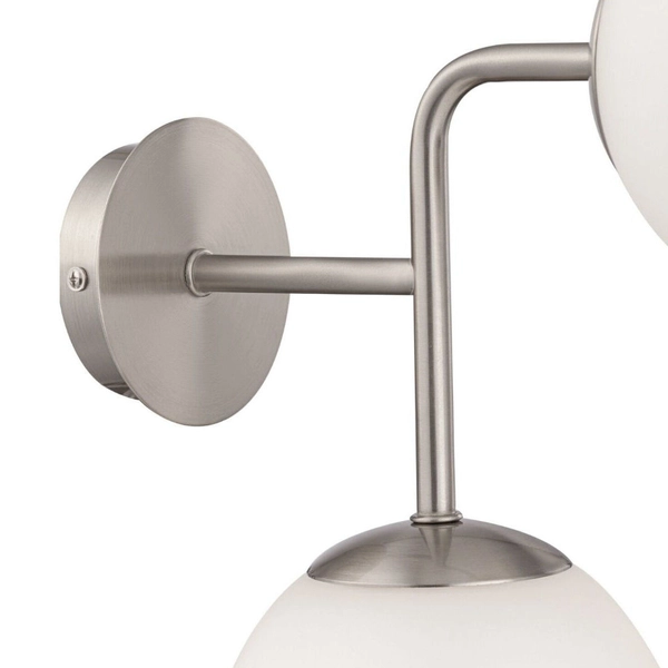 Kinkiet LAMPA ścienna ERICH MOD221-WL-02-N Maytoni modernistyczna OPRAWA szklane kule nikiel