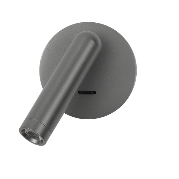 Ścienny kinkiet regulowany Carda WL-64834-1-GR LED 2,5W 3000K tubka szara