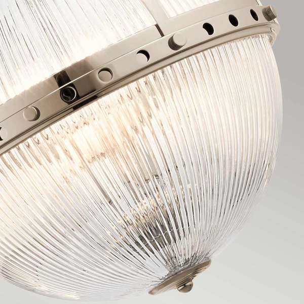 Wisząca lampa kula Aster KL-ASTER-P-PN Kichler metal szkło nikiel