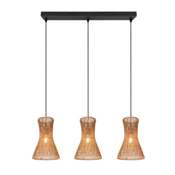 Jadalniana lampa wisząca BIJOU R31833026 boho brązowy czarny