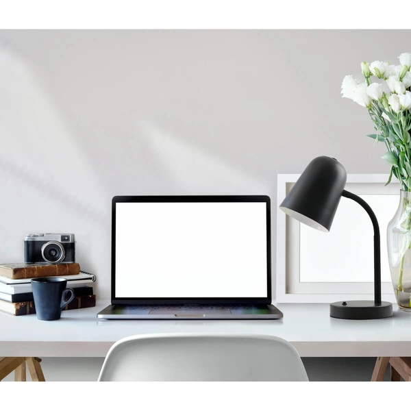 Lampka stojąca na biurko Prato TB-37643-BK Italux metal czarny