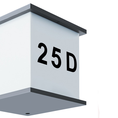 Ogrodowa LAMPA elewacyjna MAXIM 03687 Ideus zewnętrzna OPRAWA kostka z numerem domu outdoor IP54 biała