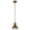 Retro lampa wisząca QZ-EMERY-P-S-WS do kuchni mosiądz