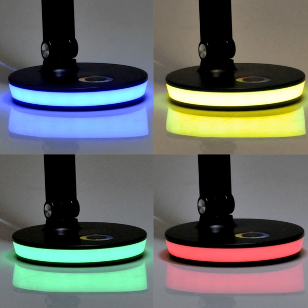 Biurkowa lampka dotykowa NEPTUN 325044 LED 7W 4000K+RGB czarny