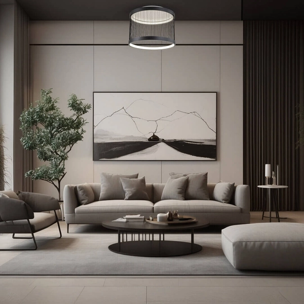 Sufitowa lampa Guarda ML0528 Milagro LED 43W 4000K druciana czarny