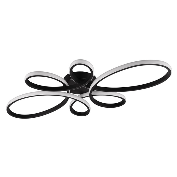 Designerski plafon sufitowy Fly 645619132 LED 32W 3000K czarna biała