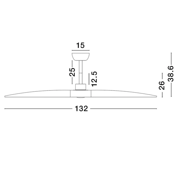 Wentylator nasufitowy MIGUEL LE44418 do jadalni drewniany czarny