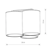 Metalowe tuby natynkowe Eye Tone 8091 plafon do gabinetu czarny