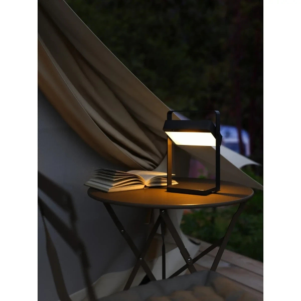 Lampa solarna do ogrodu Saulio 2418035003 LED 3,5W 3000K IP44 czarna