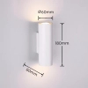 Lampa do minimalistycznych wnętrz MARLEY 212400201 biała tuba 2xGU10