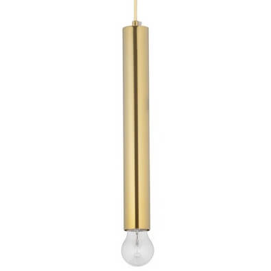 Wisząca lampa jadalniana BAJAN LE43381 metalowa tuba złota