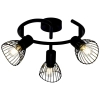 Sufitowa lampa potrójna Elhi 71933/06 metalowa czarna