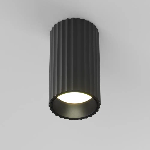 Sufitowa lampa tubka Calipso C106CL-01-GU10-B metalowa czarna