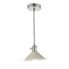 Wisząca lampa nad stół Hadano HAD0161-06 Dar Lighting chrom szara