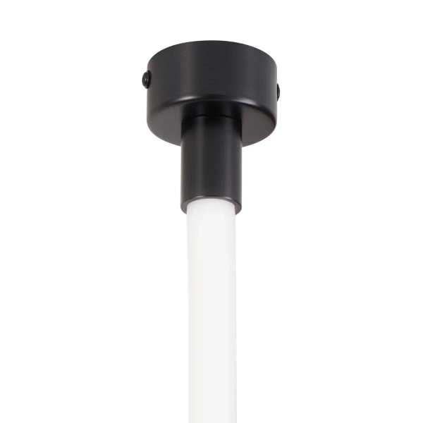 Lampa wisząca nowoczesna SNAKE MD1021-5 biała czarna metal PVC 72W 3000K 5M wąż ledowy