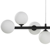 Lampa wisząca MINI MOON ST-8118P-11 black Step mleczne kule żelazo szkło czarna