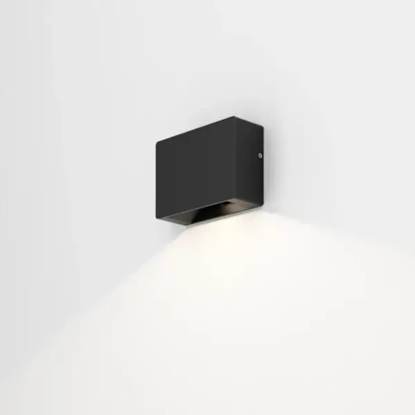 Elewacyjna lampa ścienna kinkiet czarny LEDPOINT LED 3W 2700K IP65 zewnętrzna 26546-M927-WB-00-12